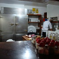Cocina de donde salen los pedidos