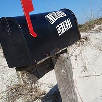 I love the Kindred Spirit mailbox. Worth the walk on this beautiful, pristine beach.