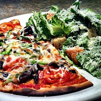 Lunch Menu Half Pizza and Salad