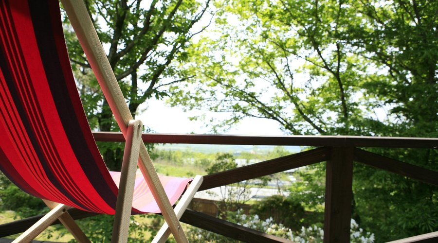 客室「茜」テラス