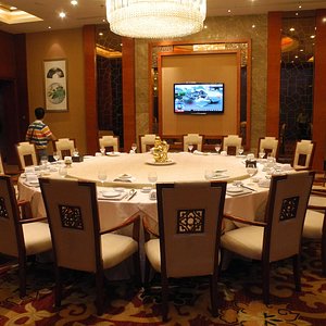 Large dinner table in the VIP room