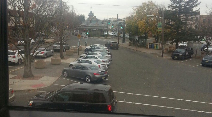 View of central Tenafly from Mr. Wok