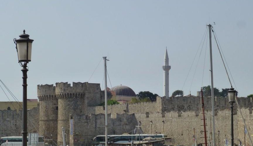 Mosque View from Outside the Walls