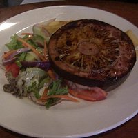 Ham steak & Pineapple.