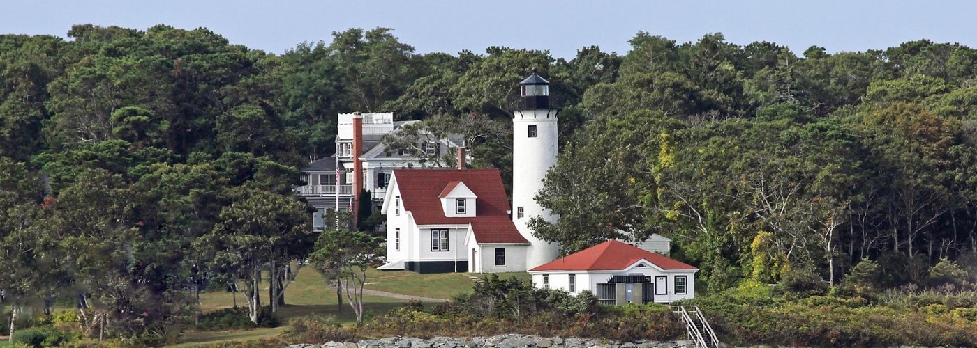 A view of the lighthouse from the ferry.