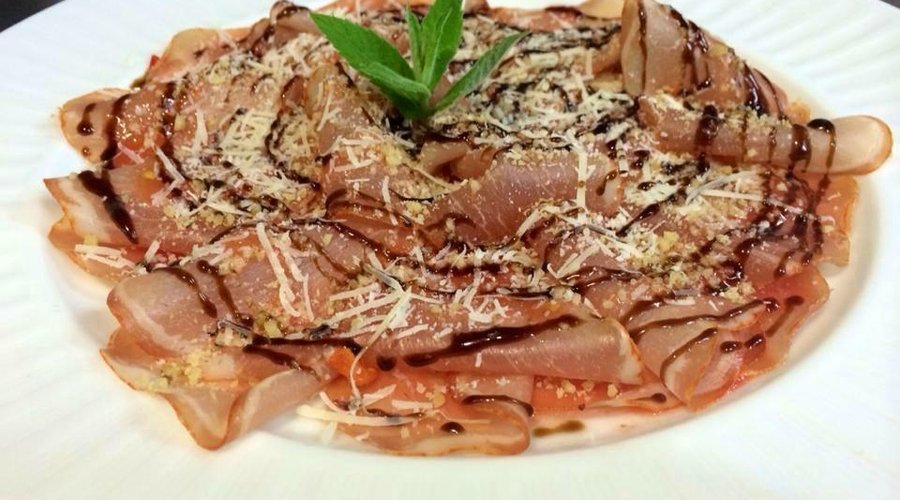 carpaccio muschilet de porc iberic