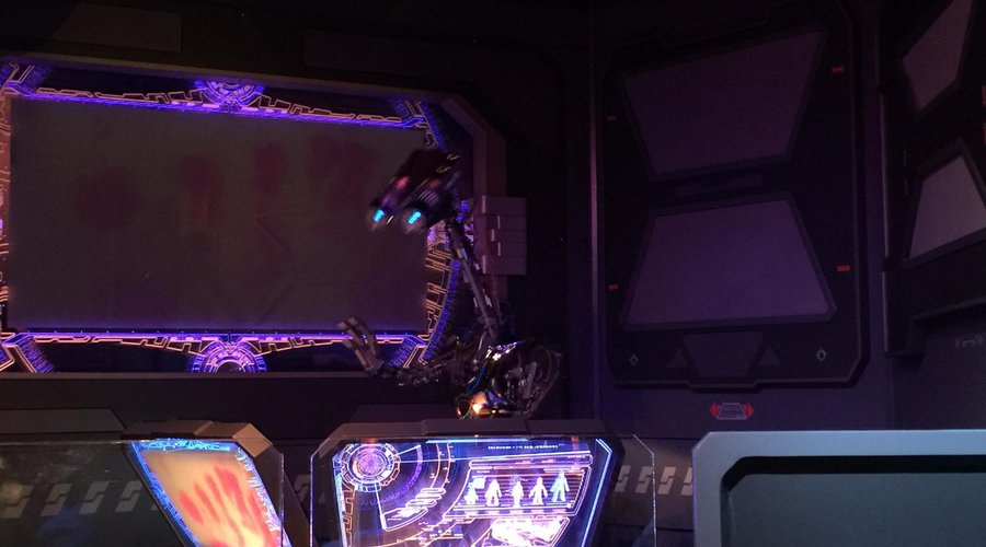 Command control droid - very chatty to guests.  I couldn't honestly tell if it was live or memor