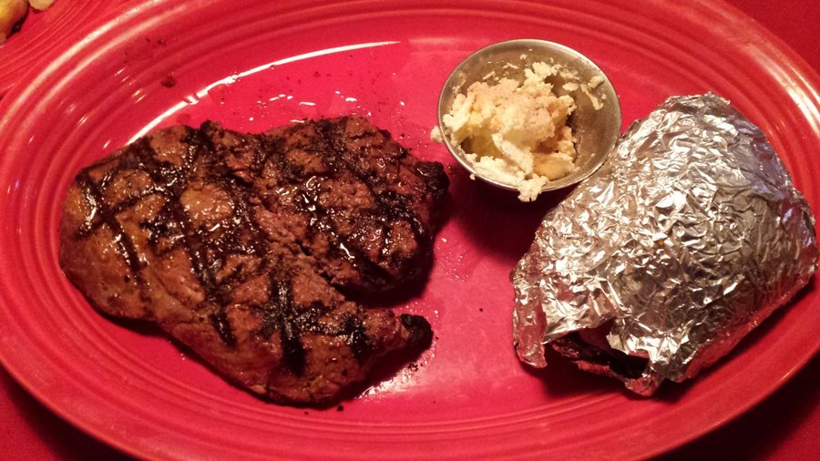 sirloin and seet potato