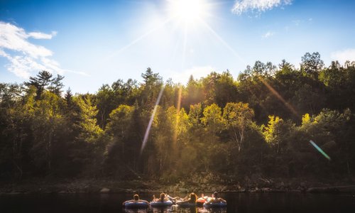 Tubing on the Nashwaak River