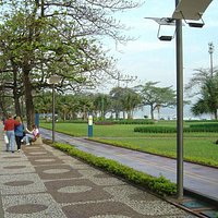 Calçadão da praia de Santos