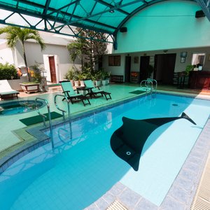The Pool at the Huong Sen Hotel