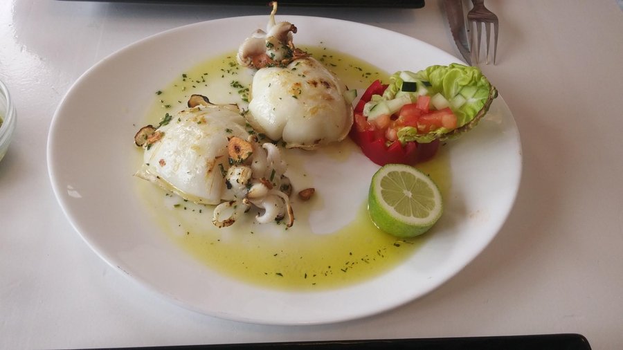 Petites seiche à la plancha