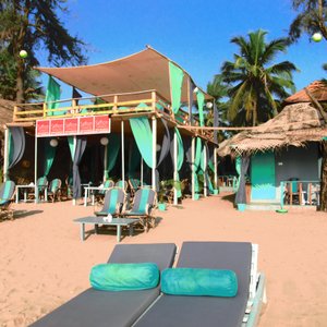 Saffron Sands two story restaurant and stylish Beachfront Beach Hut