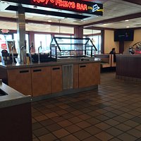 Interior, Roy Rogers showing Fixins Bar and redone Florida room