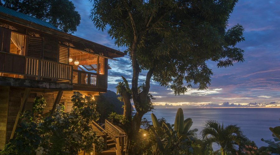Spectacular sunsets from Castara Retreats
