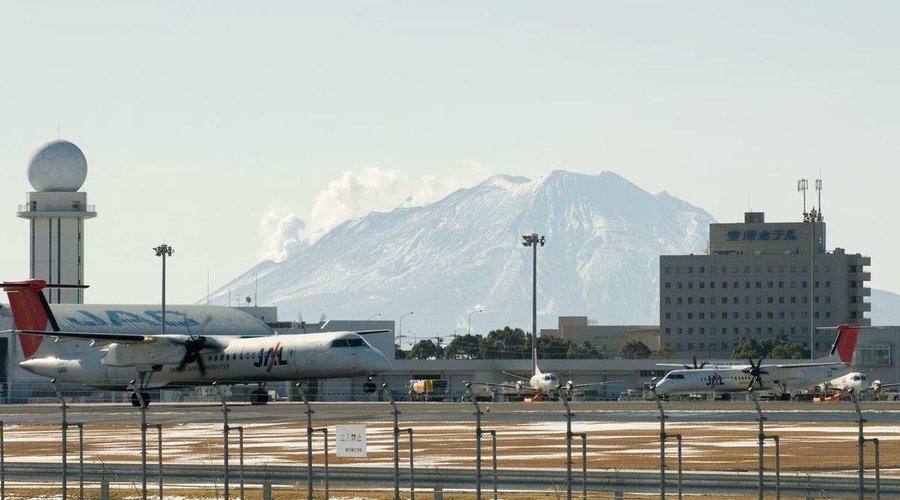 ホテル外観（鹿児島空港より）
