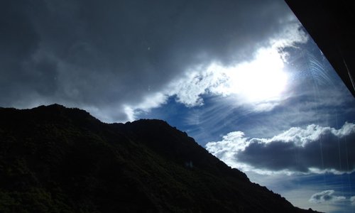 The sky on a rainy day
