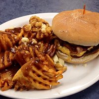 Burger and Poutine cross tracks