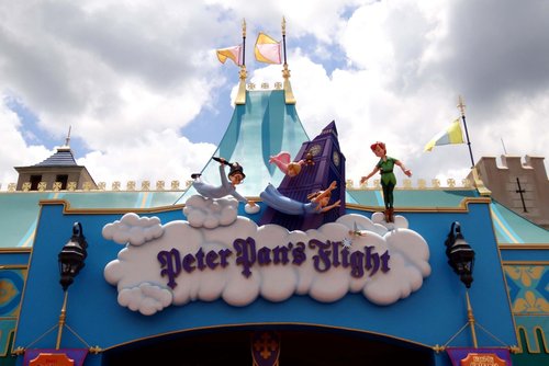 Disney Vacation Peter Pan's Flight Disneyland Original Disney ride poster Disney Shirt Vintage Walt Disney World