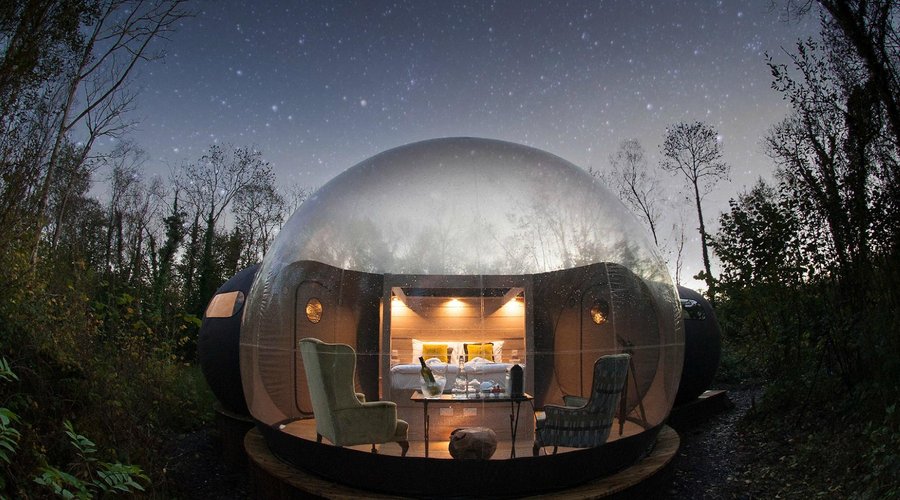 The bubble domes at Finn Lough