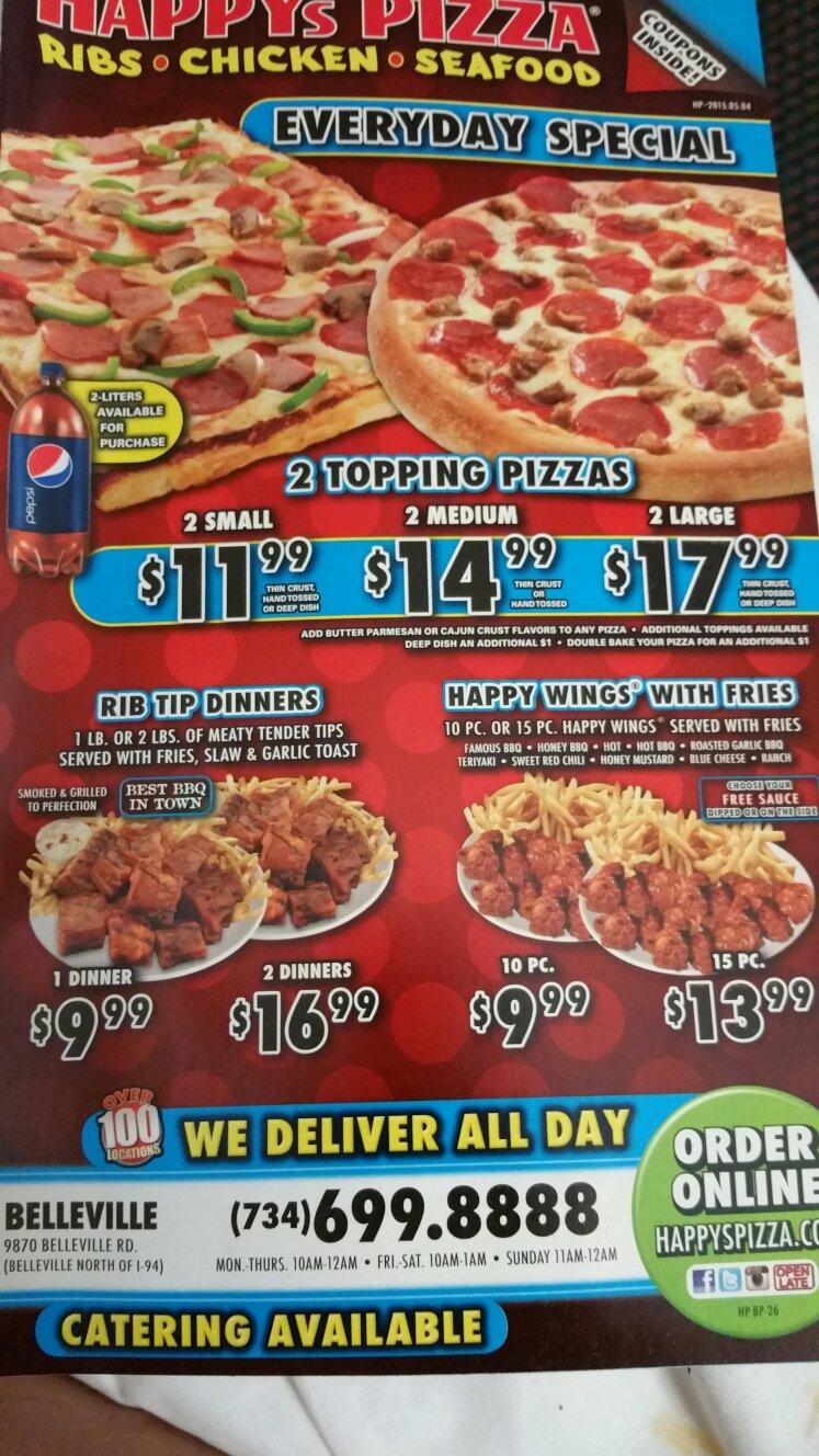HAPPY S PIZZA Ypsilanti 612 E Michigan Ave Menu Prices Restaurant Reviews Tripadvisor
