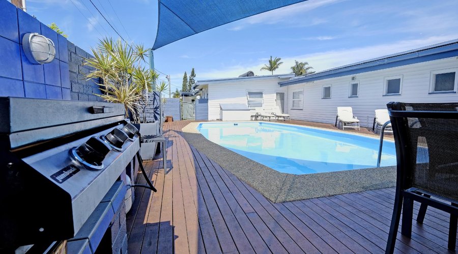 BBQ and Pool area