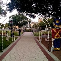 The park is guarded by magnificent toy soldiers!