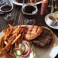 Burger and beer