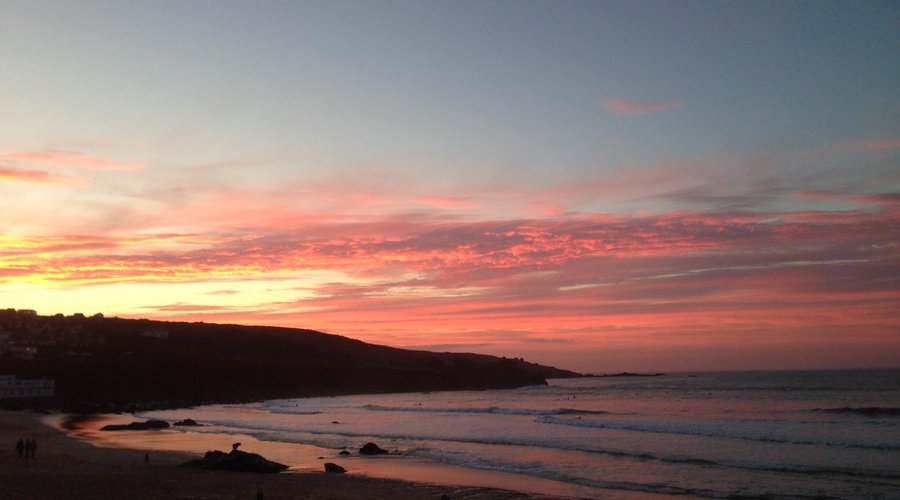 Sunset on Porthmeor