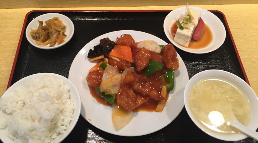 酢豚定食