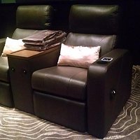 The leather seats at Cinemaxx Gold