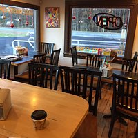 The dining area