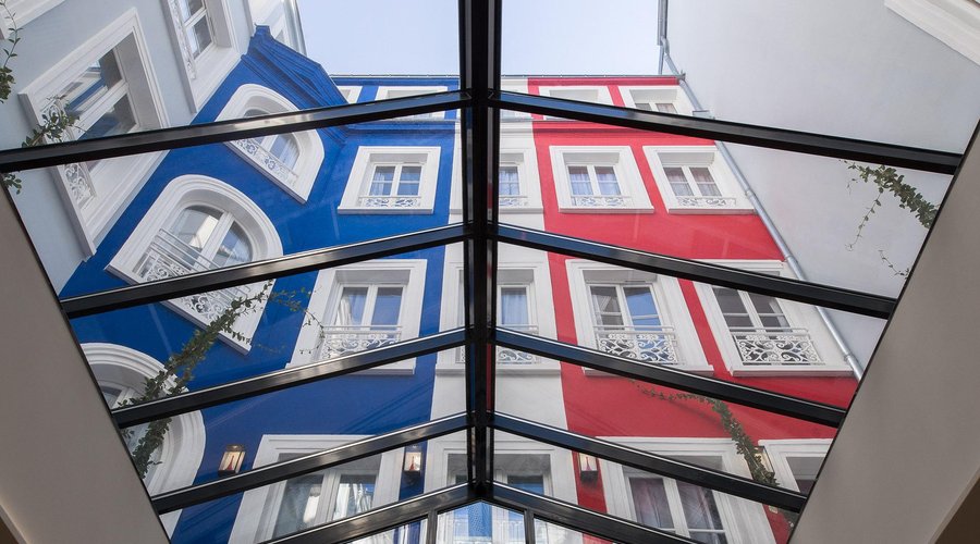 Courtyard mural