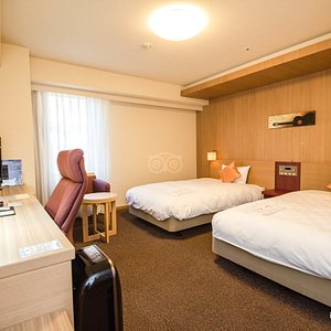 The Twin Room at the Daiwa Roynet Hotel Hamamatsu