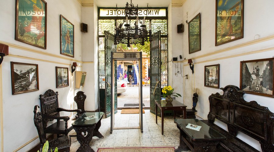 Lobby at the Windsor Hotel Cairo