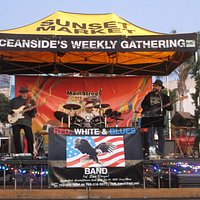 Band tent/stage for the Oceanside Sunset Market