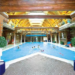 lovely indoor pool with small sauna and steam room