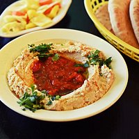 Hummus Bar, Lund: Hummus med marockansk *favorit bland många*