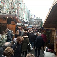 The Glasgow Christmas Market on opening days. Before the craze and rush before Christmas-Eve, th