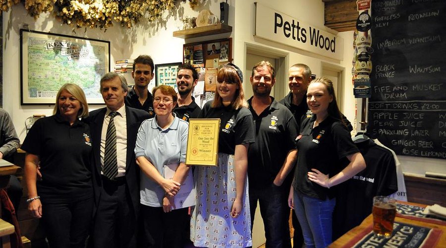 Being presented CAMRA Greater London pub of the year