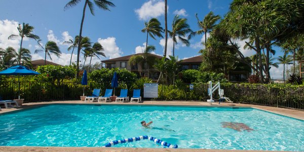 Pono Kai Resort B 101 Oceanfront Ground Floor Garden Island Properties Kauai Vacation Rentals