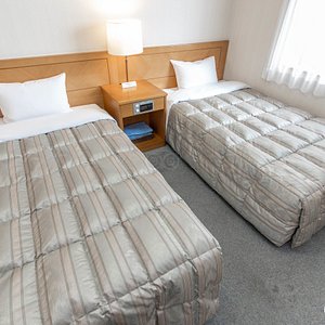 The Twin Room at the Hotel Route Inn Hamamatsu Ekihigashi