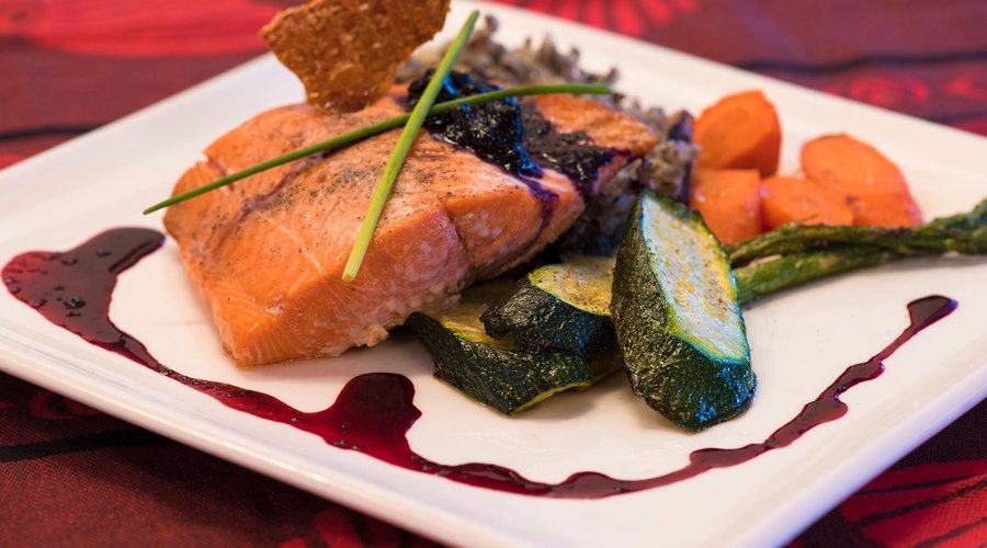 wild sockeye salmon fillet