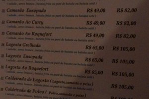 Cardápio