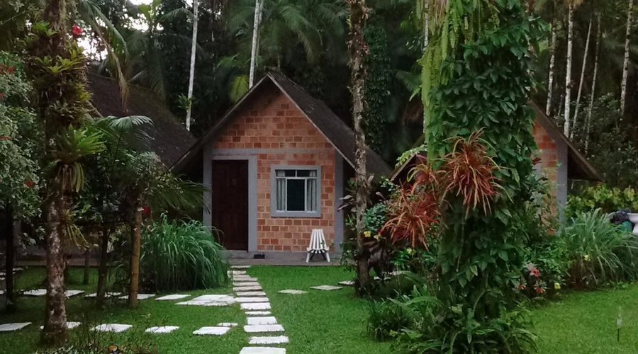 chalé que ficamos visto da recepção