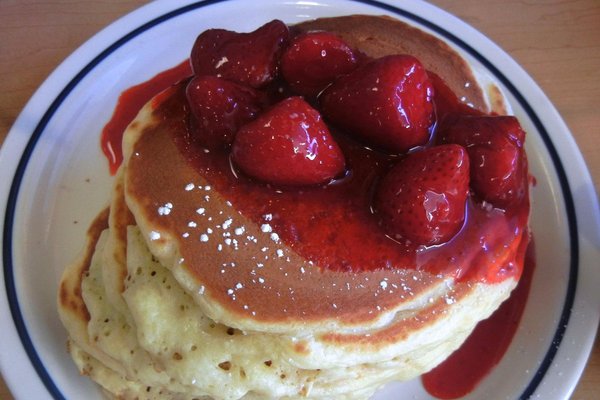 New York Cheesecake & Strawberry Banana Pancakes - Picture of IHOP, New York  City - Tripadvisor