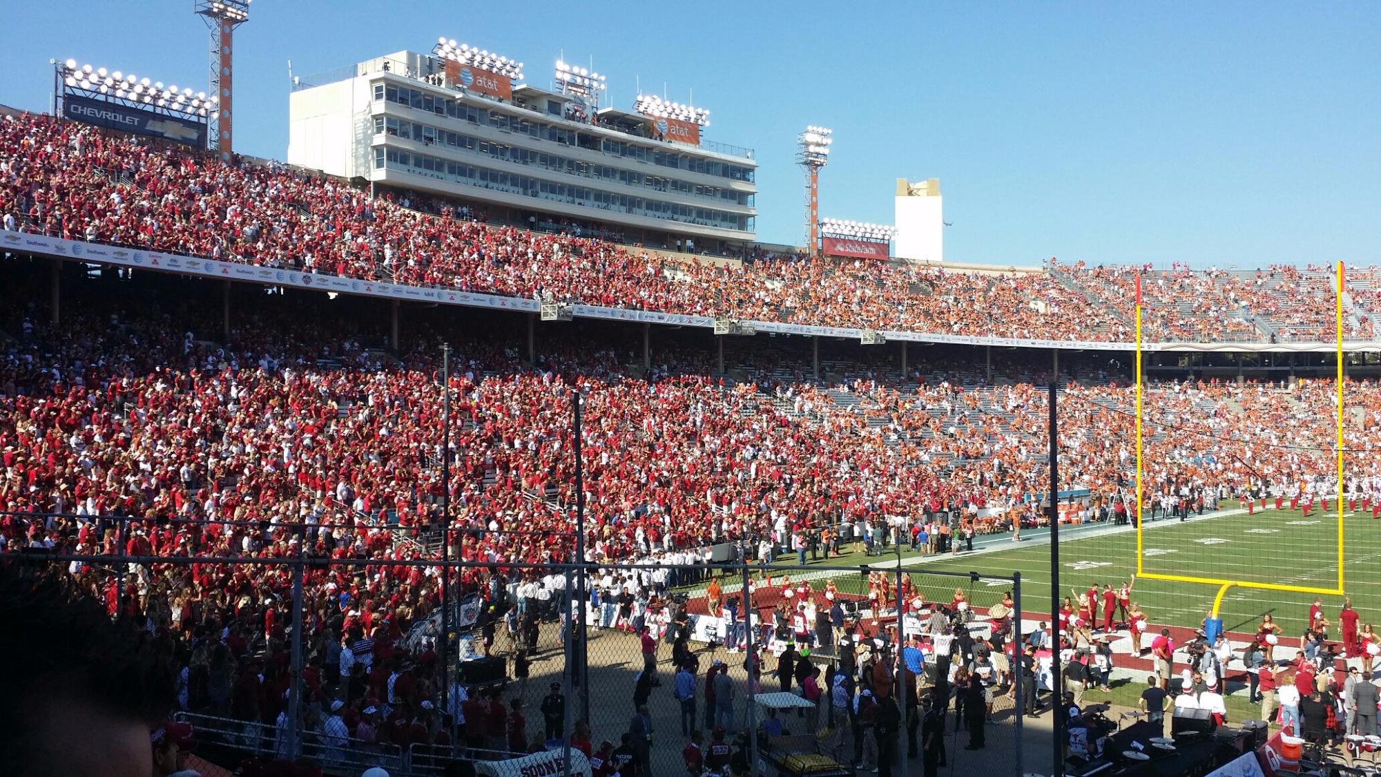 best seats in cotton bowl stadium