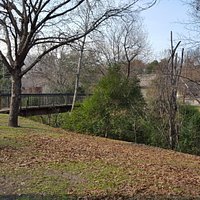 Bridge at southwest corner of park