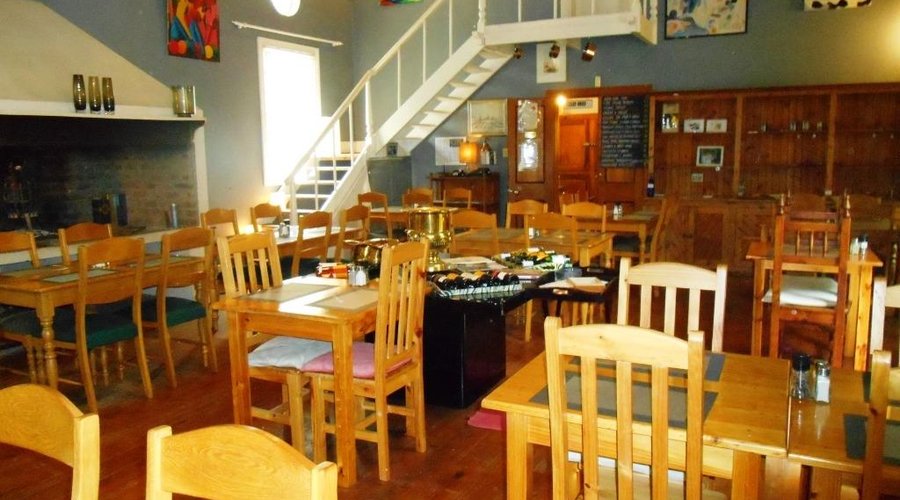Colonial furnishings in the fine dining interior