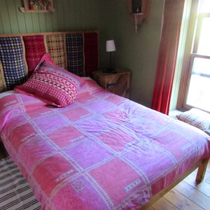 Room 3 en suite double with Victorian bath and separate shower